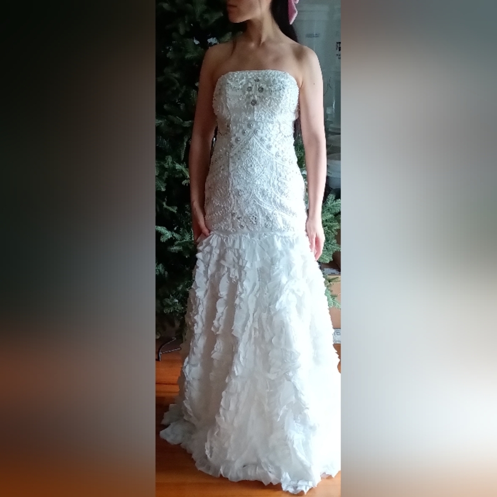 Sue Wong Nocturne strapless wedding gown